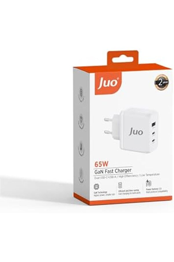 65W Usb-C + Usb-A 3 Portlu Gan Şarj Aleti̇ & & Type-C Hızlı Şarj Ci̇hazı 1014773