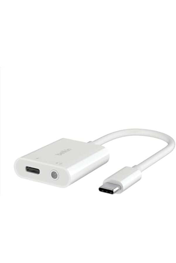 Rockstar™ 3,5 Mm Ses + Usb-C® Şarj Adaptörü, Usb-C 60W Güç Dağıtımlı Kulaklık Adaptörü İphone 15, İp