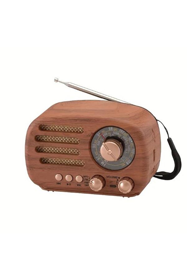 Ahşap Retro Radyo