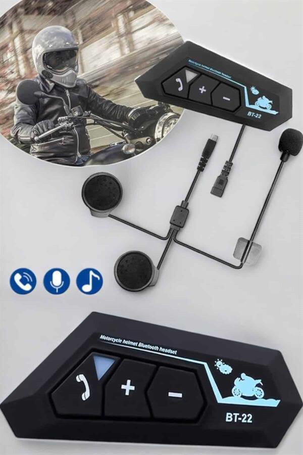 Kask Kulaklık Bluetooth Motosi̇k Kulaklık Intercom Su Geçi̇rmez