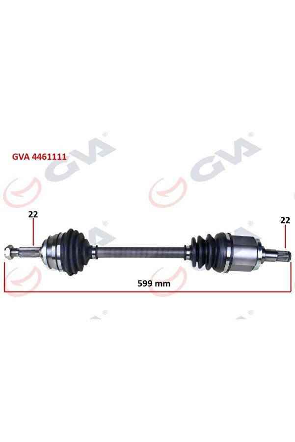 Komple Aks Sol Favorıt 1.3 89-94 599.5Mm 6U0407271F