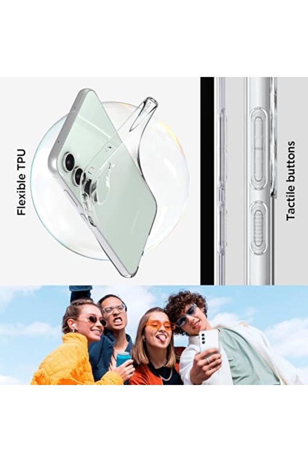 S23 Fe Kılıf Crystal 4 Tarafı Tam Koruma Crystal Clear - Acs06