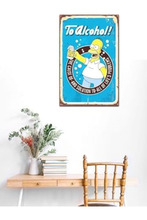 Kuşe Kağıt Duvar Posteri̇ Retro Drtr