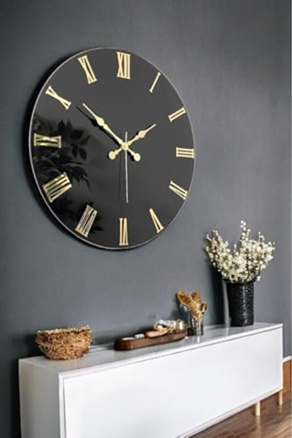 46 Cm Gerçek Ayna Pleksi̇ Rakam Dekorati̇f Duvar Saati̇ 1014773