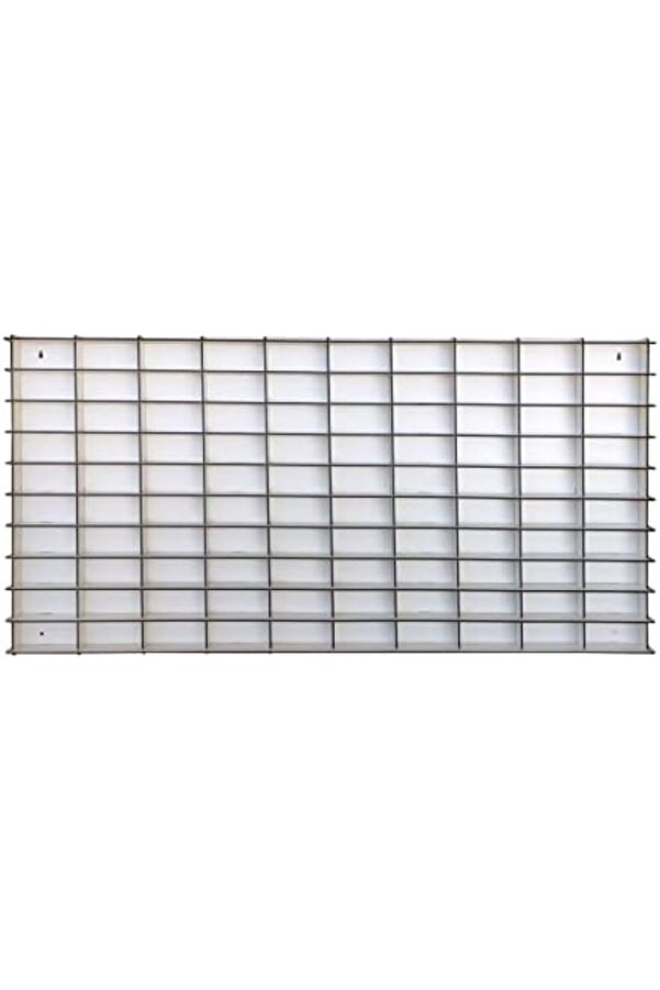 1/64 Hobi̇ Araba Rafı Yatay 100 Araçlık (Beyaz, Mdf) 1014773