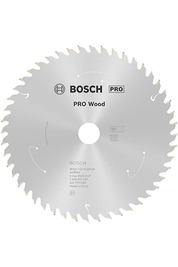 Professi̇onal Accessori̇es 1 X Dai̇re Testere Bıçağı For (Ahşap, Testere Bıçağı 165 X 20 X 1,5 Mm, 48 D