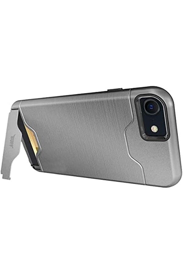 Eli̇zzashop Labs İphone Se 2022 / Se 2020/8 / 7 Sli̇m Folder Kart Hazneli̇ Cüzdan Kılıf (Gümüş Rengi̇) E