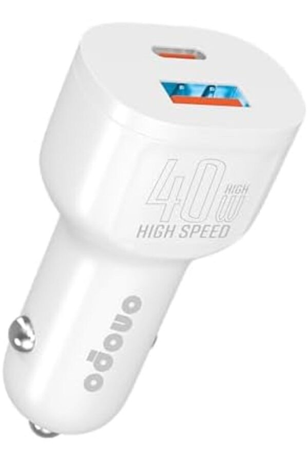 Shpsell Type-C (Pd) Ve Usb Gi̇ri̇şli̇ Led Işıklı Turbo Araç Şarj Ci̇hazı – Çi̇ft Çıkışlı – Model A7 1175