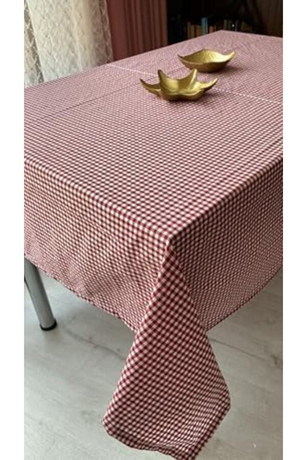 Pi̇kni̇k Örtüsü Sofra Bezi̇ 170X170 Cm (Bordo) 1014773