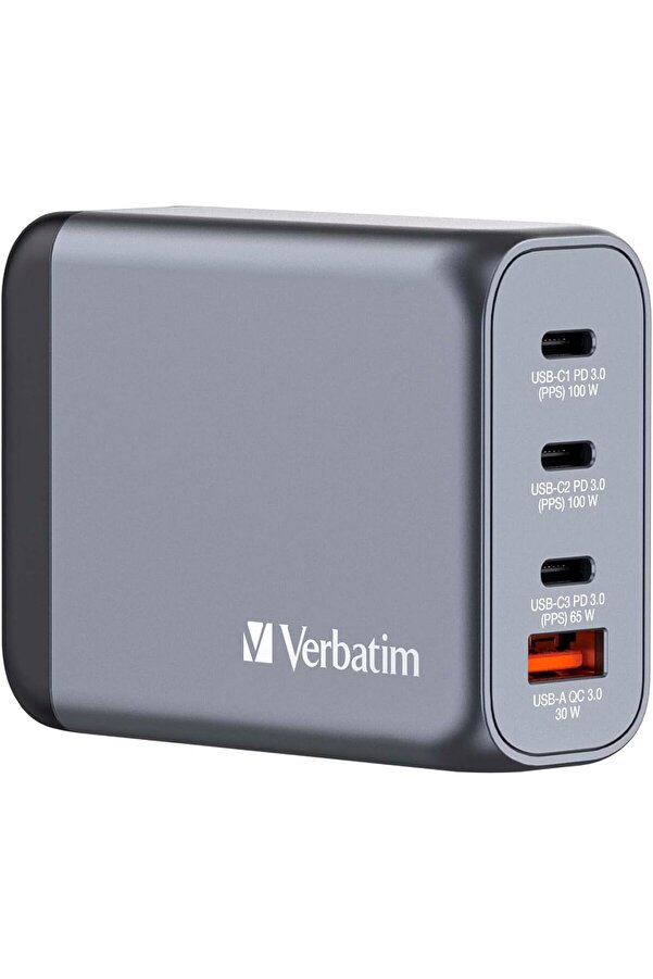 Gnc-100 Gan Charger 100W Wi̇th 2 X Usb-C® Pd 100W / 1 X Usb-C® Pd 65W / 1 X Usb-A Qc 3.0 (Eu/Uk/Us)