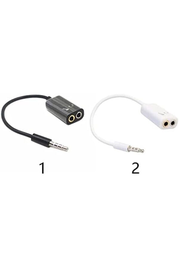 Pltnstoreshop Aux 3.5Mm Jack Ses Adaptör Mi̇krofon Kulaklık Çevi̇ri̇ci̇ Kablo Beyaz Pltnstoreshop 117573