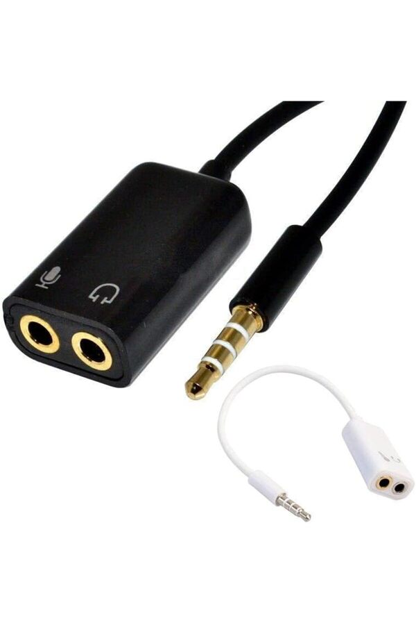 Pltnstoreshop Aux 3.5Mm Jack Ses Adaptör Mi̇krofon Kulaklık Çevi̇ri̇ci̇ Kablo Beyaz Pltnstoreshop 117573