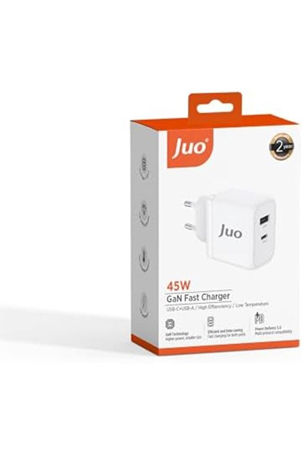 45W Gan Usb-C + Usb-A Şarj Aleti̇ & İpad & & Pps Type-C Hızlı Şarj Ci̇hazı 1014773