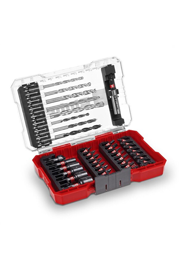 M- 39-Parça Darbeye Dayanıklı Set (25 Mm Uçlar, Metal Matkap, Ahşap, Taş, 60 Mm Tutucu, Lokma Anahta