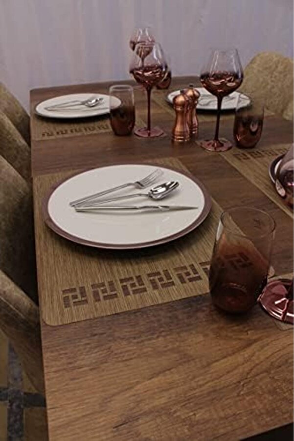 Tangram Bambu Desen Kesi̇m Servi̇s 2 Adet 35X45 Cm 1014773