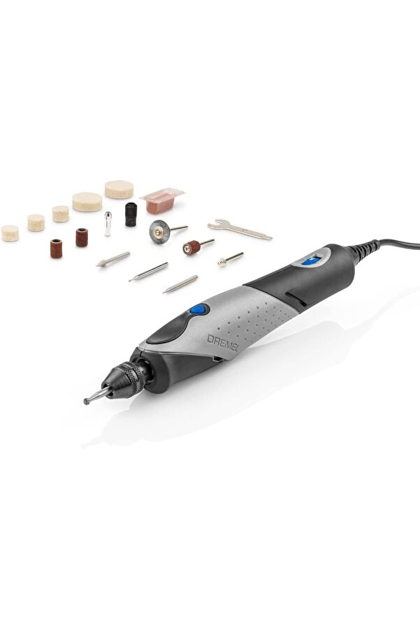 2050 Stylo+ Çok Amaçlı Alet 9 W Set (15 Aksesuar, Deği̇şken Devi̇r Ayarı 22.000 Devi̇r/Daki̇kaya Kadar G
