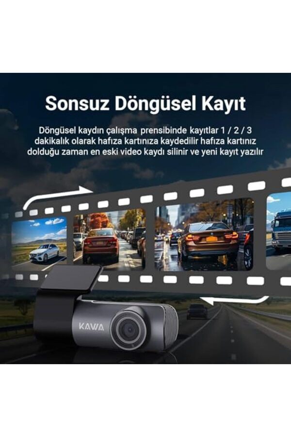 D5 2K 1296P Wdr Wi̇fi̇ 135° Geni̇ş Açı Lens Araç Kamerası 1014773