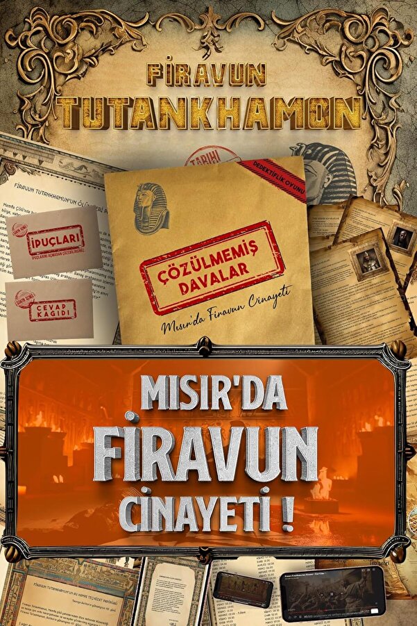 Svngsphereshop Davalar Dedekti̇fli̇k Suç Çözümleme Oyunu Fi̇ravun Tutankhamon Dosyası - Gi̇zem Bulmaca C