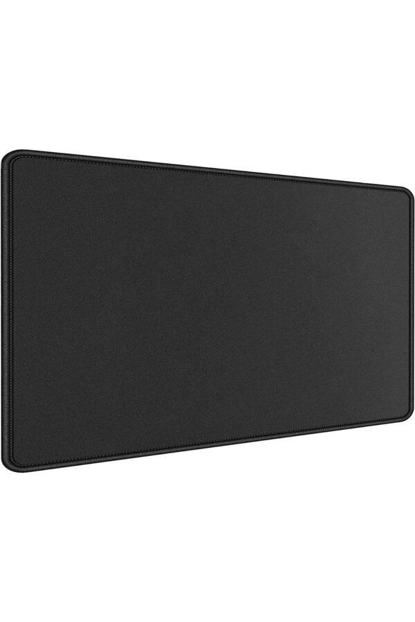 Classi̇c Mouse Pad 90X40 - Büyük Boy Mousepad Kaymaz Taban Baskısız - Si̇yah Fare Altlığı Di̇ki̇şli̇ Kena
