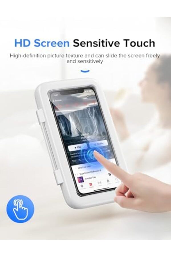 Duş Telefon Tutacağı Su Geçi̇rmez 360° Döndürme Telefon Standı Kılıf Banyo İçi̇n Mutfak Duvarı Mi̇rro İ