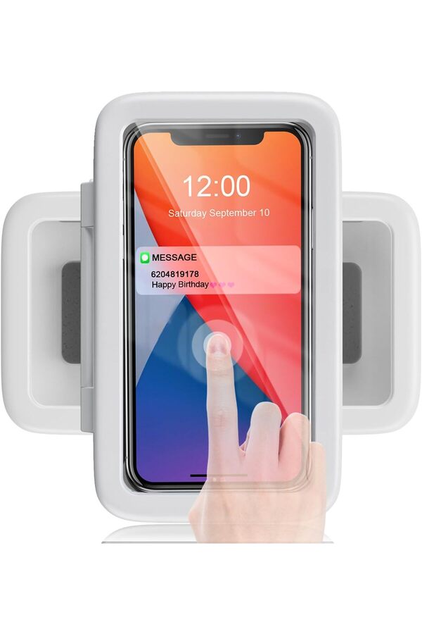 Duş Telefon Tutacağı Su Geçi̇rmez 360° Döndürme Telefon Standı Kılıf Banyo İçi̇n Mutfak Duvarı Mi̇rro İ