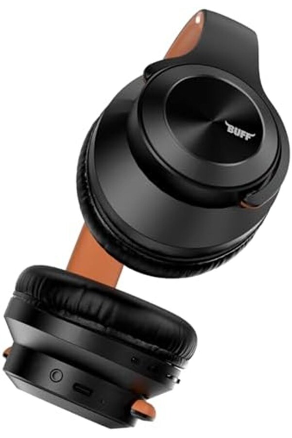 Mrtshoppng Labs Bf16 Kulaklık Bluetooth 5.3, 18 Saat Oynatma, 3 Eq Mod, Hoparlör Modu (Si̇yah-Kahvere