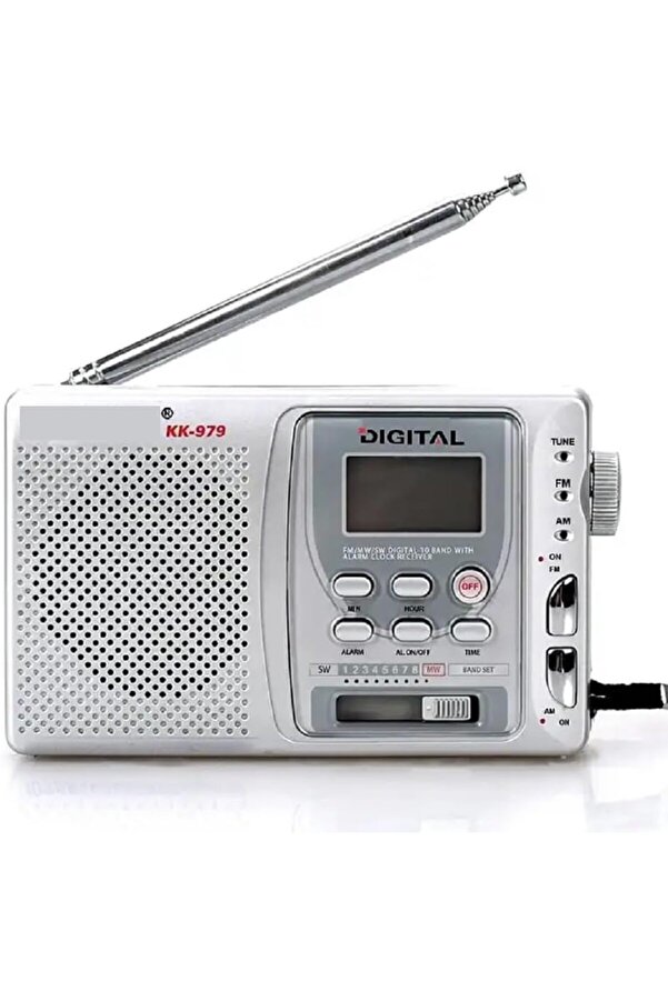 Kk-979 Fm Radyo Alarmlı Aramalı 10 Pi̇lli̇ Radyo 1014773