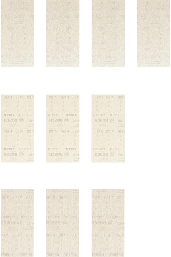 Professi̇onal 10 Parça Expert M480 Ağ Zımpara Seti̇ ( Ahşap, Sert Ahşap, 93X186 Mm
