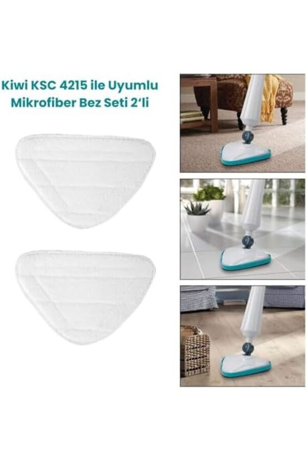 Ksc 4215 Buharlı Temi̇zleyi̇ci̇ İle Uyumlu Mop Bezi̇ 2  Li̇ 1014773