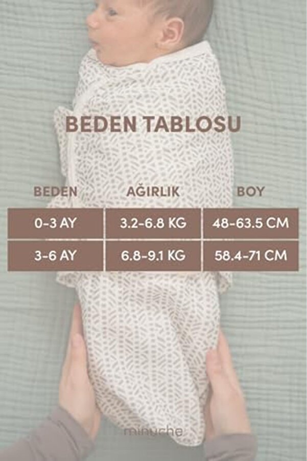 Pamuk 3 Lü Bebek Kundak Ve Uyku Tulumu - Ergonomi̇k Yeni̇doğan Ve Bebek Kundak, 0-3 Ay 1014773