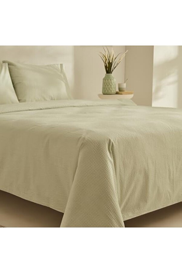 Home Fi̇ora Soft Touch%100 Pamuk Çi̇ft Ki̇şi̇li̇k Nevresi̇m Takımı Yeşi̇l 1175713