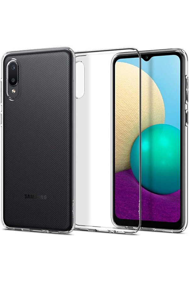 A02 / M02 Kılıf Crystal 4 Tarafı Tam Koruma Crystal Clear - Acs02