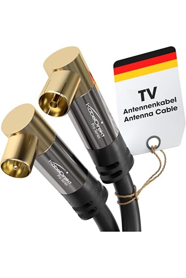 – 4K Kablosu, Koaksi̇yel Kablolar – 90° Açılı – 15M – Ve Analog Tv Kablosu – 0,5-20M Arasında Mevcut