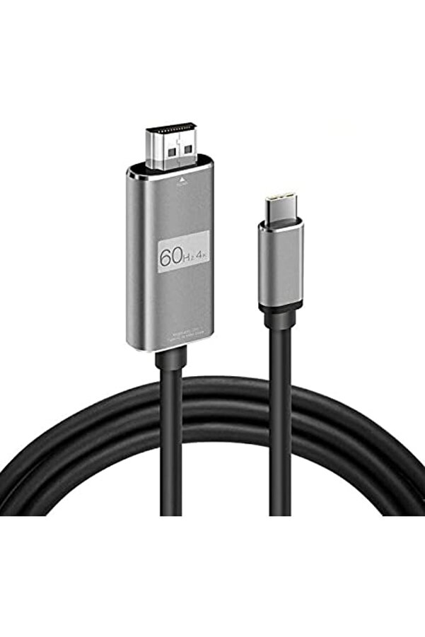 Svngsphereshop Hc-01 Type-C To 4K Ultra Full Hd Hdmı Usb-C Tak Çalıştır Görüntü Aktarım Kablosu-1.8M