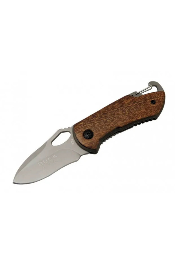 Buck X74 Çakı Ahşap 15 Cm Manuel, Kemerli̇kli̇