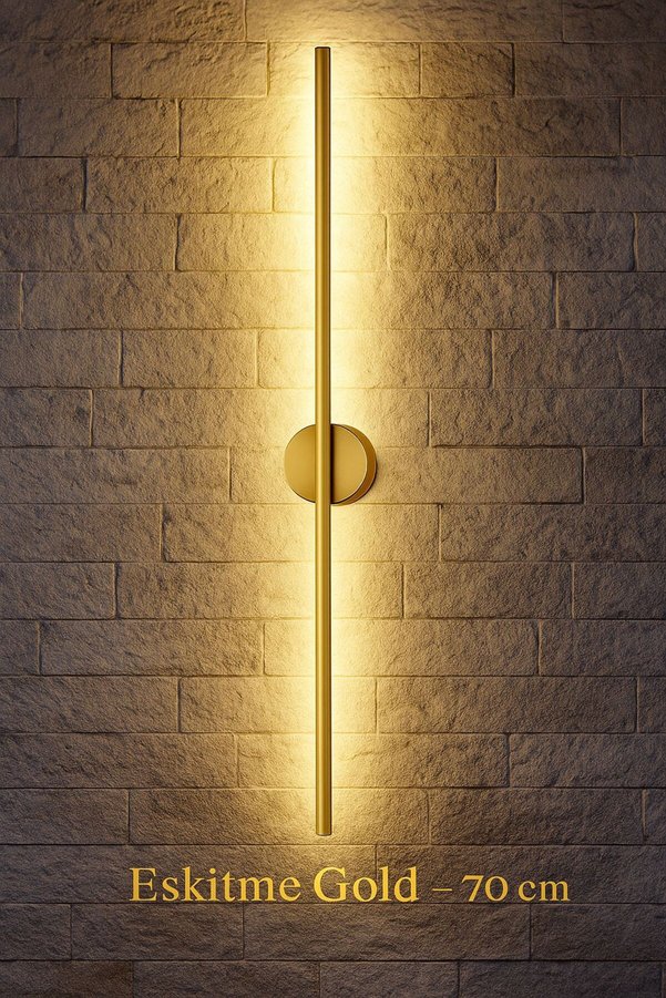 Genel Markalar Modern Dekoratif Led Duvar Aplik 70 Cm Günışığı Eskitme 1 Adet