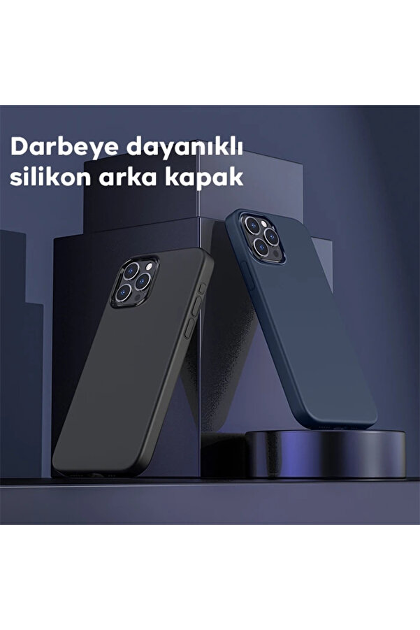 Nurton Hoco Pure Seri̇es İphone 15 Pro Manyeti̇k Si̇li̇kon Kılıf-(5775)