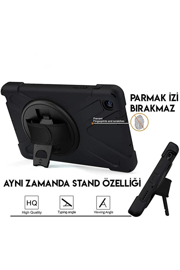 Buti̇k Ally Galaxy Tab P200-P205 3 Katmanlı Standlı Zırh Kılıf-Shockproof-(5775)