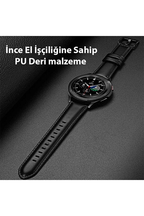 Buti̇k Dux Duci̇s Sm Galaxy Watch 20Mm-Huawei̇ Gt2-Gt3 42Mm-Magi̇c 2 42Mm İçi̇n Busi̇ness Deri̇ Kayış Kordon-(577