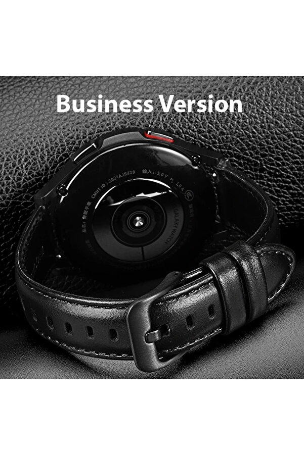 Buti̇k Dux Duci̇s Sm Galaxy Watch 20Mm-Huawei̇ Gt2-Gt3 42Mm-Magi̇c 2 42Mm İçi̇n Busi̇ness Deri̇ Kayış Kordon-(577