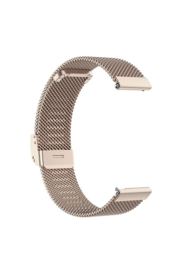 Buti̇k 20Mm Samsung Watch Huawei̇ Watch Kayış Kordon Mi̇lano Metal Klasi̇k Kopça-(5775)