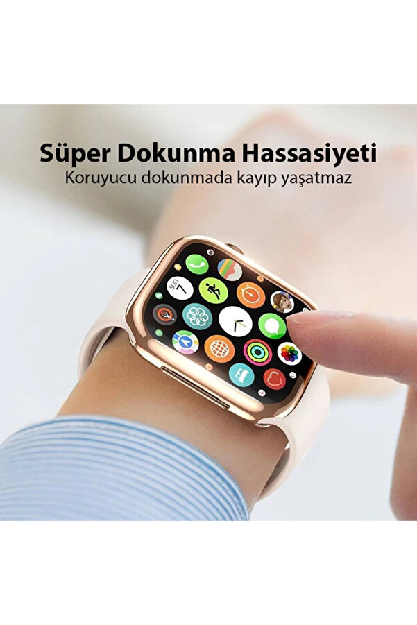 Buti̇k Dux Duci̇s Samo Seri̇es Apple Watch 45Mm İçi̇n Soft Tpu Full Koruma Ultra İnce Si̇li̇kon Kılıf-(5775)