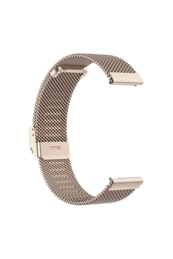 Buti̇k 20Mm Samsung Watch Huawei̇ Watch Kayış Kordon Mi̇lano Metal Klasi̇k Kopça-(5775)