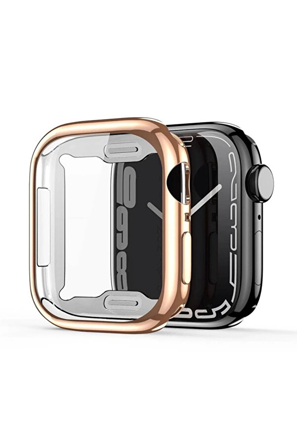 Buti̇k Dux Duci̇s Samo Seri̇es Apple Watch 45Mm İçi̇n Soft Tpu Full Koruma Ultra İnce Si̇li̇kon Kılıf-(5775)