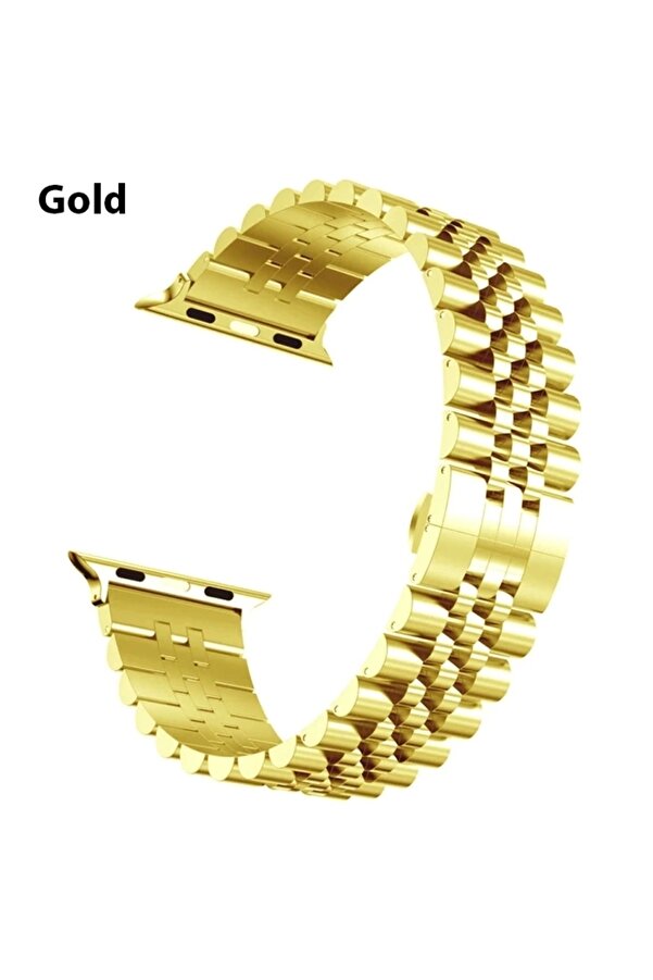 Buti̇k Ally Apple Watch 7-8 45Mm 6-5-4 44Mm Watch Ultra 49Mm Kayış Kordon Paslanmaz Çeli̇k 3-2-1 42Mm-(5775)