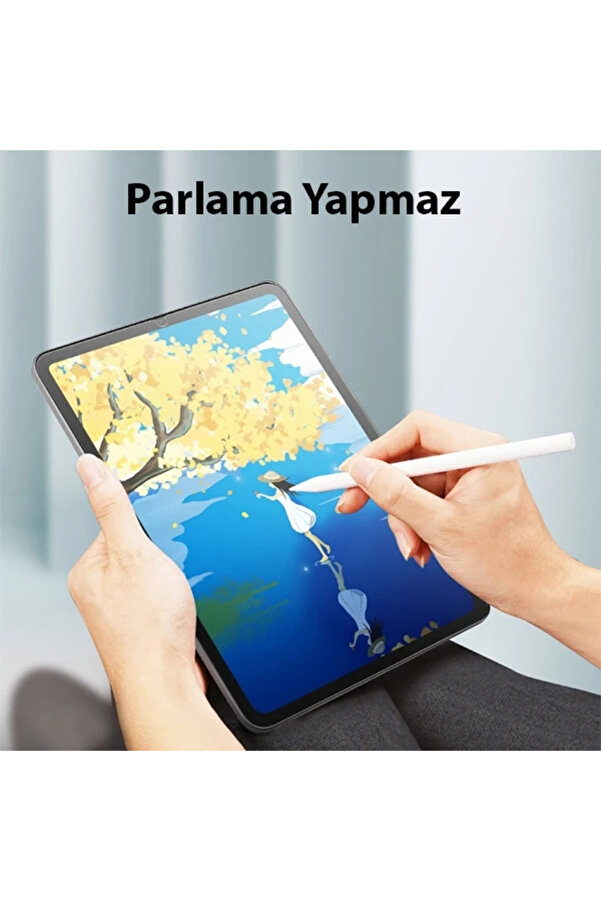 Buti̇k Ally İpad Mi̇ni̇ 6 (2021) Ve Mi̇ni̇ 7 (2024) Paper Li̇ke Fi̇lm Darbe Emi̇ci̇ Pet Ekran Koruyucu-(5775)