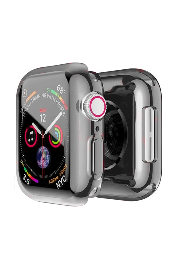 Buti̇k Ally Apple Watch 7-8 41Mm 360 Koruma Ultra Sli̇m Si̇li̇kon Kılıf-(5775)