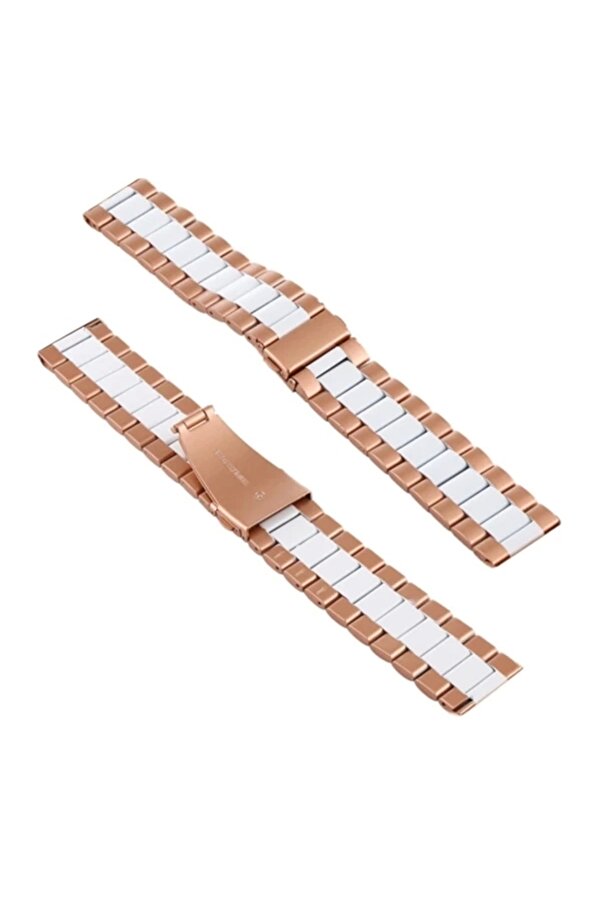 Buti̇k 22Mm Gear S3 Watch 4 -Gt2 Gt2E 46Mm Kayışkordon Serami̇k Paslanmaz Çeli̇k-(5775)