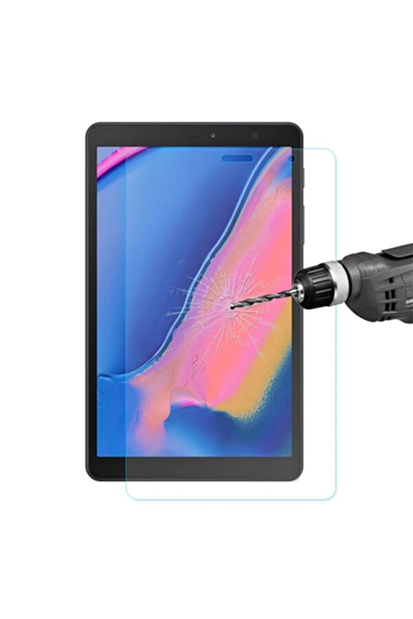 Ceptetoptan Ally Sm Galaxy Tab A 8 (2019) P200/P205 Tempered Kırılmaz Cam Ekran Koruyucu-(5775)