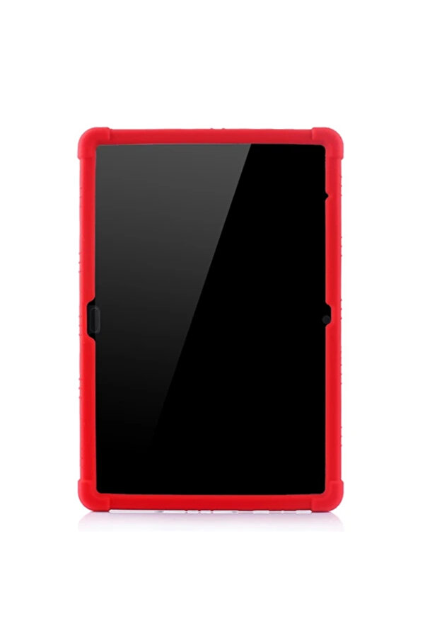 Buti̇k Huawei̇ Medi̇apad T510 Standlı Si̇li̇kon Kılıf-(5775)